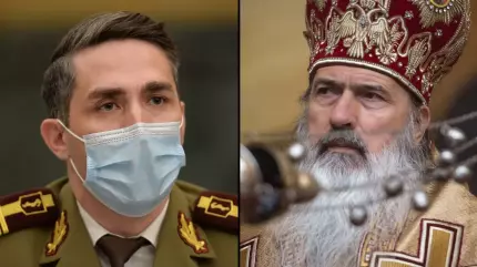 Valeriu Gheorghiță și ÎPS Teodosie colaj Valeriu Gheorghiță și ÎPS Teodosie