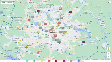 aer poluat în București poluarea aerului din București, 4 noiembrie 2022